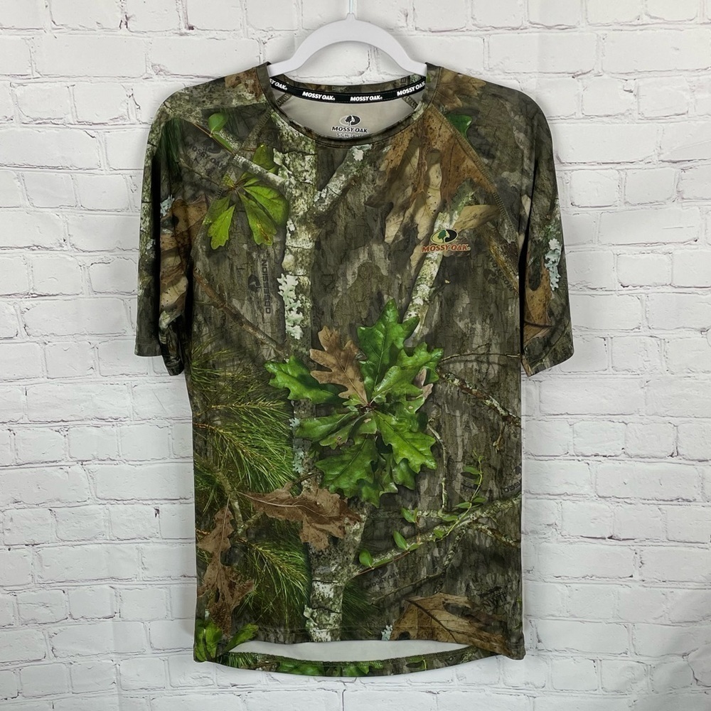 Mossy Oak Small Obsession Camo Poly Stretch Base Layer Active Hunting Shirt